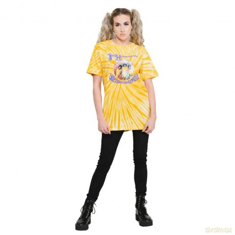 Jimi Hendrix: Unisex T-Shirt: Are You Experienced (Yellow) (Wash Collection) (Medium)