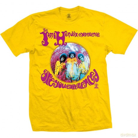 Jimi Hendrix: Unisex T-Shirt: Are You Experienced (Yellow) (X-Large)