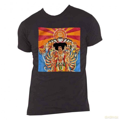 Jimi Hendrix: Unisex T-Shirt: Axis (Black) (XX-Large)