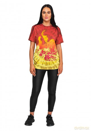 Jimi Hendrix: Unisex T-Shirt: Electric Ladyland (Red) (Wash Collection) (Medium)