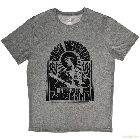 Jimi Hendrix: Unisex T-Shirt: Electric Ladyland Mono (Grey) (Large)
