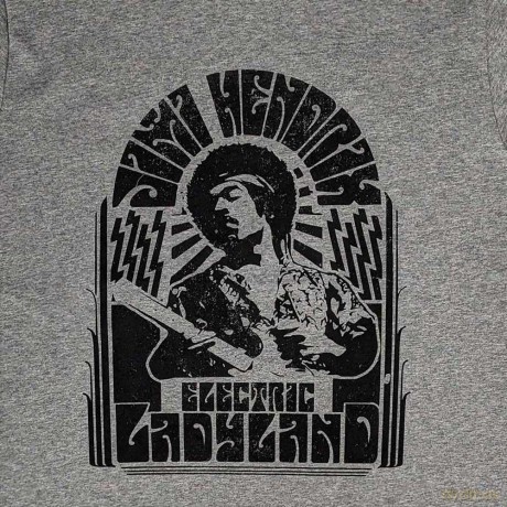 Jimi Hendrix: Unisex T-Shirt: Electric Ladyland Mono (Grey) (Medium)