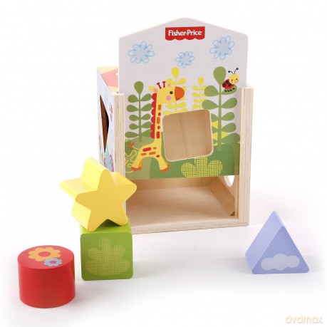 Fisher Price Drewniany sorter [ZABAWKA]
