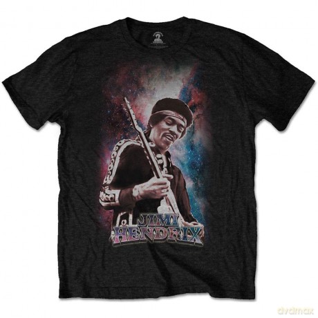Jimi Hendrix: Unisex T-Shirt: Galaxy 2 (Black) (X-Large)