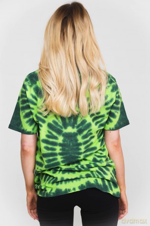 Jimi Hendrix: Unisex T-Shirt: Hear The Vibe (Green) (Wash Collection) (Large)