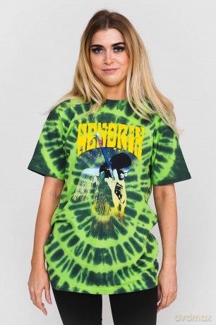 Jimi Hendrix: Unisex T-Shirt: Hear The Vibe (Green) (Wash Collection) (X-Large)