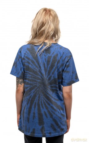 Jimi Hendrix: Unisex T-Shirt: Swirly Text (Blue) (Wash Collection) (Large)