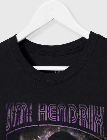 Jimi Hendrix: Unisex Tee: Purple Haze Frame (Small)