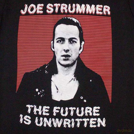 Joe Strummer: Unisex T-Shirt: The Future Is Unwritten (Black) (Medium)