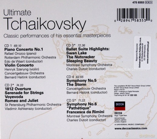 Ultimate Tchaikovsky [5CD]