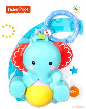Fisher Price Grzechotka Słonik [ZABAWKA]