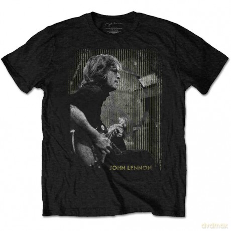 John Lennon: Unisex T-Shirt: Gibson (Black) (Medium)