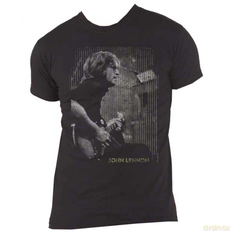 John Lennon: Unisex T-Shirt: Gibson (Black) (Small)
