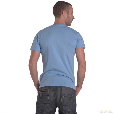 John Lennon: Unisex T-Shirt: New York City Skyline (Light Blue) (Medium)