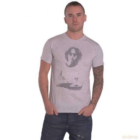 John Lennon: Unisex T-Shirt: New York City Tee (Grey) (Small)