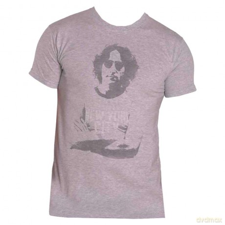 John Lennon: Unisex T-Shirt: New York City Tee (Grey) (XX-Large)