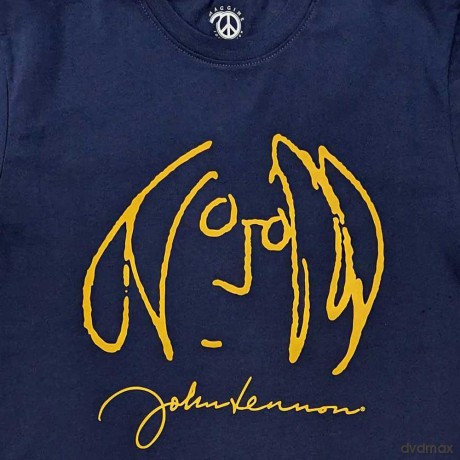 John Lennon: Unisex T-Shirt: Self Portrait (Navy Blue) (XX-Large)