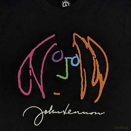 John Lennon: Unisex T-Shirt: Self Portrait Full Colour (Black) (Large)