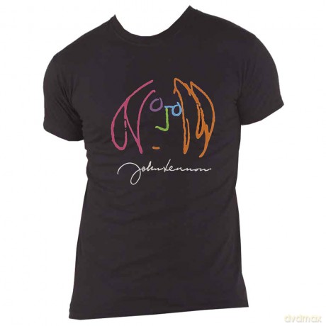 John Lennon: Unisex T-Shirt: Self Portrait Full Colour (Black) (X-Large)