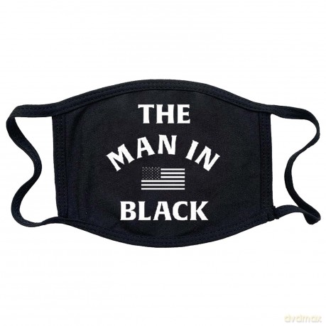 Johnny Cash: Face Mask: Man In Black (Black)