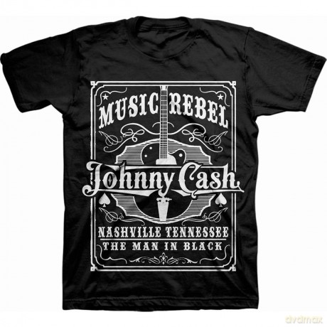 Johnny Cash: Men's Tee: Music Rebel (Small)