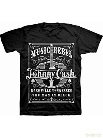 Johnny Cash: Men's Tee: Music Rebel (XX-Large)