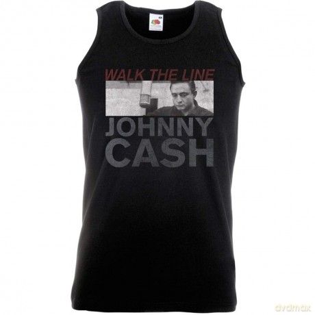 Johnny Cash: Men's Vest Tee: Studio Shot (Large)