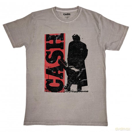 Johnny Cash: Unisex T-Shirt: Bold Silhouette (Natural) (Medium)