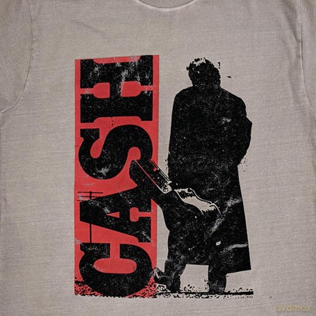 Johnny Cash: Unisex T-Shirt: Bold Silhouette (Natural) (Medium)