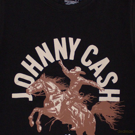 Johnny Cash: Unisex Tank T-Shirt: Nashville Concert (Black) (Medium)
