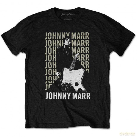 Johnny Marr: Unisex T-Shirt: Guitar Photo (Black) (X-Large)