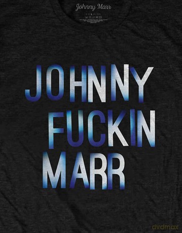 Johnny Marr: Unisex T-Shirt: JFM (Black) (Medium)