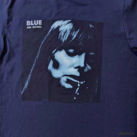 Joni Mitchell: Unisex T-Shirt: Blue (Navy Blue) (Medium)