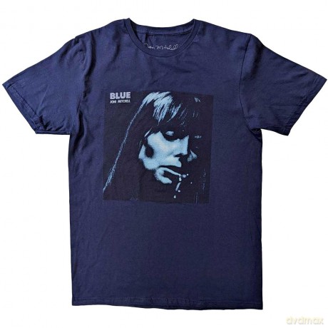 Joni Mitchell: Unisex T-Shirt: Blue (Navy Blue) (X-Large)