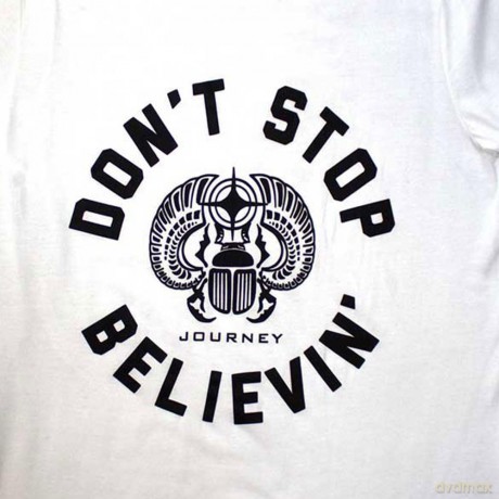 Journey: Unisex T-Shirt: Believin' (White) (XX-Large)
