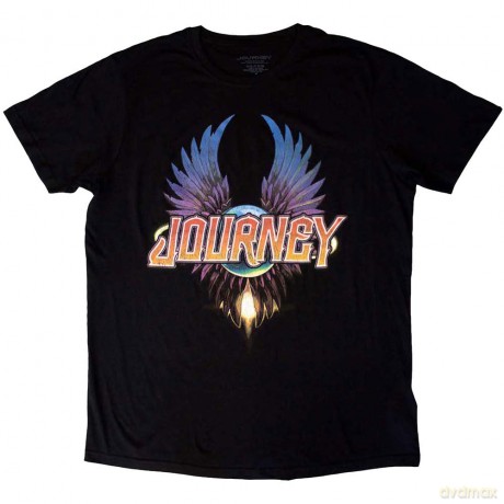 Journey: Unisex T-Shirt: Classic Wings (Black) (XX-Large)