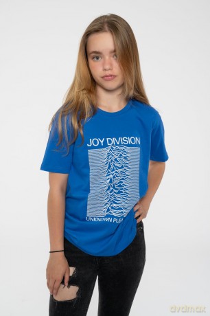 Joy Division: Kids T-Shirt: Unknown Pleasures (Blue) (3-4 Years)