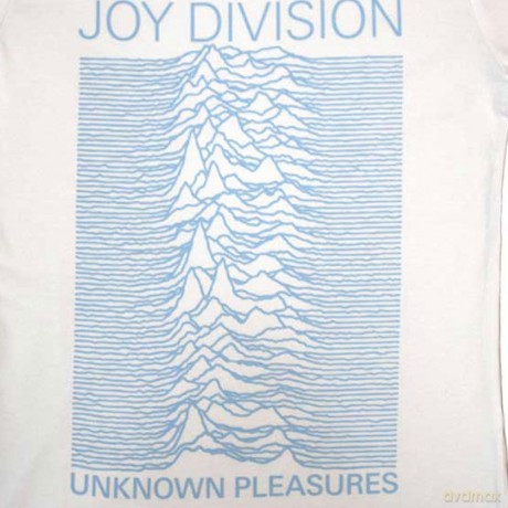 Joy Division: Ladies T-Shirt: Unknown Pleasures FP (White) (Large)