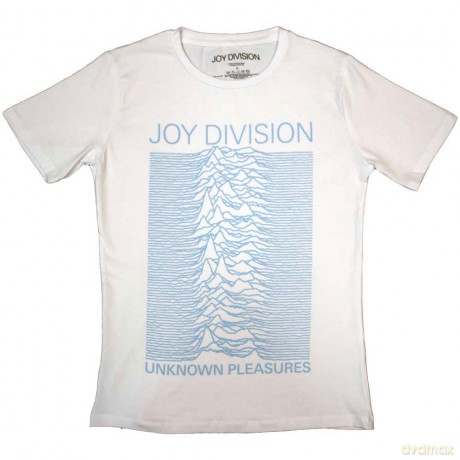 Joy Division: Ladies T-Shirt: Unknown Pleasures FP (White) (Small)