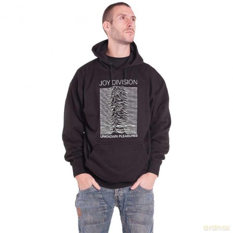Joy Division: Unisex Pullover Hoodie: Unknown Pleasures FP (Black) (Large)