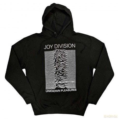 Joy Division: Unisex Pullover Hoodie: Unknown Pleasures FP (Black) (X-Large)