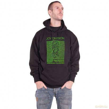 Joy Division: Unisex Pullover Hoodie: Unknown Pleasures FP (Navy Blue) (Medium)