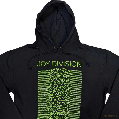 Joy Division: Unisex Pullover Hoodie: Unknown Pleasures FP (Navy Blue) (Medium)
