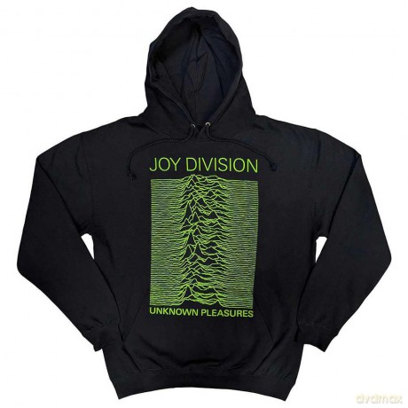 Joy Division: Unisex Pullover Hoodie: Unknown Pleasures FP (Navy Blue) (Small)
