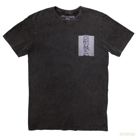Joy Division: Unisex Stone Wash T-Shirt: Pulsar Pocket Wave (Charcoal Grey) (Back Print) (XX-Large)