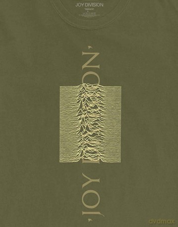 Joy Division: Unisex T-Shirt: Blended Pulse (Green) (Sleeve Print) (Large)