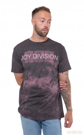 Joy Division: Unisex T-Shirt: Mini Repeater Pulse (Purple) (Wash Collection) (Medium)