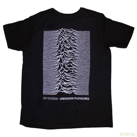 Joy Division: Unisex T-Shirt: Pulsar Pocket Wave (Black) (Back Print) (Large)