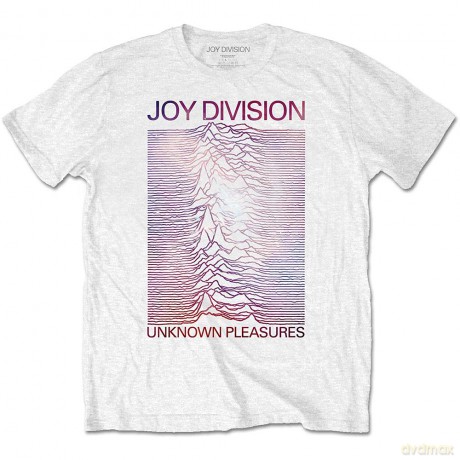 Joy Division: Unisex T-Shirt: Space - Unknown Pleasures Gradient (White) (XX-Large)