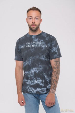 Joy Division: Unisex T-Shirt: Tear Us Apart Text (Black) (Wash Collection) (Medium)